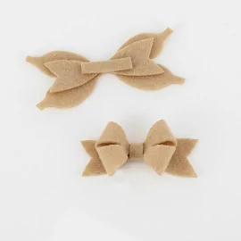 Sale On Line Kit 9 Bows In soft felt Solid Color To Assemble