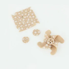 Savings Kit 12 Pinwheels In soft felt Model 3 - Flower Print