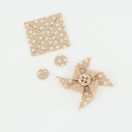 Kit de Ahorro 12 Molinetes En tela de fieltro Modelo 1 - Estampado de Flores