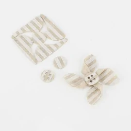 Kit d’économies 12 moulins à vent dans tissu feutrine modèle 7 - Lignes d’impression