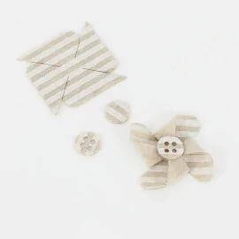 Kit d’économies 12 moulins à vent dans tissu feutrine modèle 6 - Imprimer des rangées