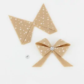 Savings Kit 6 Bows In soft felt Model 12 - Print Stars To Assemble