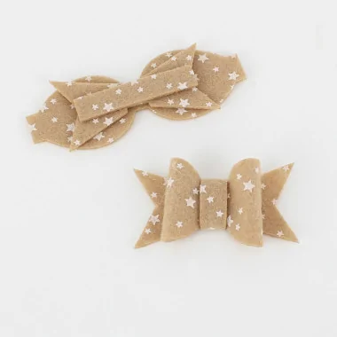 Savings Kit 8 Bows In soft felt Model 9 - Print Stars To Assemble