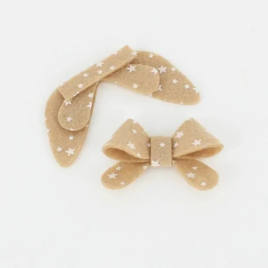 Savings Kit 9 Bows In soft felt Model 6 - Print Stars To Assemble