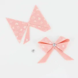 Kit De Ahorro 6 Lazos En tela de fieltro Modelo 12 - Estampado De Mariposa Para Ensamblar