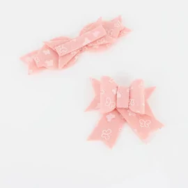 6 Fiocchetti in pannolenci mod. 11 - stampa farfalle da assemblare|IDEEINFELTRO.COM