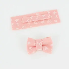Kit d’épargne 10 noeuds en tissu feutrine modèle 8 - Impression papillon à assembler