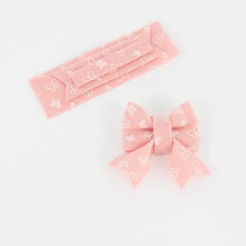 Kit d’épargne 6 noeuds en tissu feutrine modèle 7 - Impression papillon à assembler