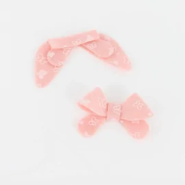 Savings Kit 9 Bows In soft felt Model 6 - Butterfly Print To Assemble