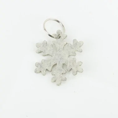 Online verkoop 15 sneeuwvlok Vilt sleutelhangers
