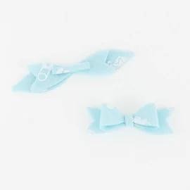 12 Fiocchetti in pannolenci mod. 5 - stampa nascita da assemblare|IDEEINFELTRO.COM
