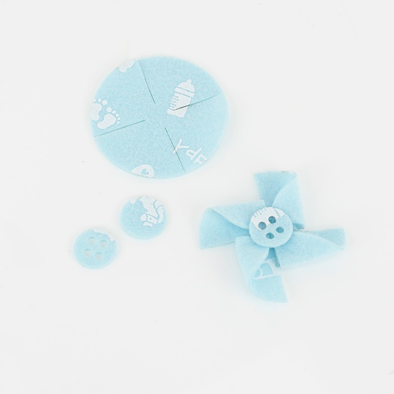 Savings Kit 12 Pinwheels In soft felt Model 5 - Birth Print
