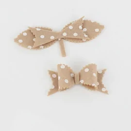 Spaarset 10 strikken in Dun Vilt Model 13 - Polka Dot Print om in elkaar te zetten