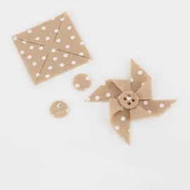 Kit de economii 12 pini în fetru moale Model 1 - Polka Dot Print