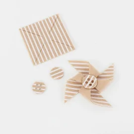 Kit de economisire 12 pini în fetru moale Model 1 - Mini dungi Print
