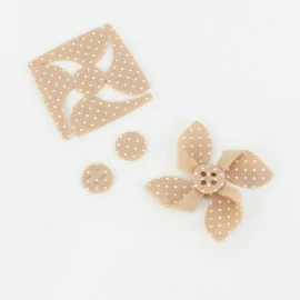 Kit de economii 12 pini în fetru moale Model 7 - Mini Polka Dot Print