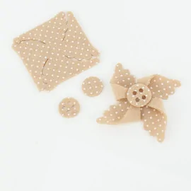 Kit de economii 12 pini în fetru moale Model 2 - Mini Polka Dot Print