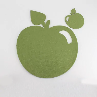 Set de 2 Manteles Individuales + 2 Posavasos En fieltro Mod 19 - Personalizable