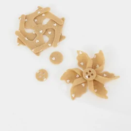 Savings Kit 5 Pinwheels In soft felt Model 8 - Heart Print