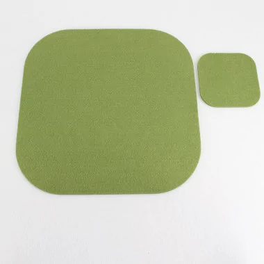 Set of 2 Placemats + 2 Coasters In felt Mod 5 - Customizable