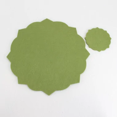 Set of 2 Placemats + 2 Coasters In felt Mod 4 - Customizable