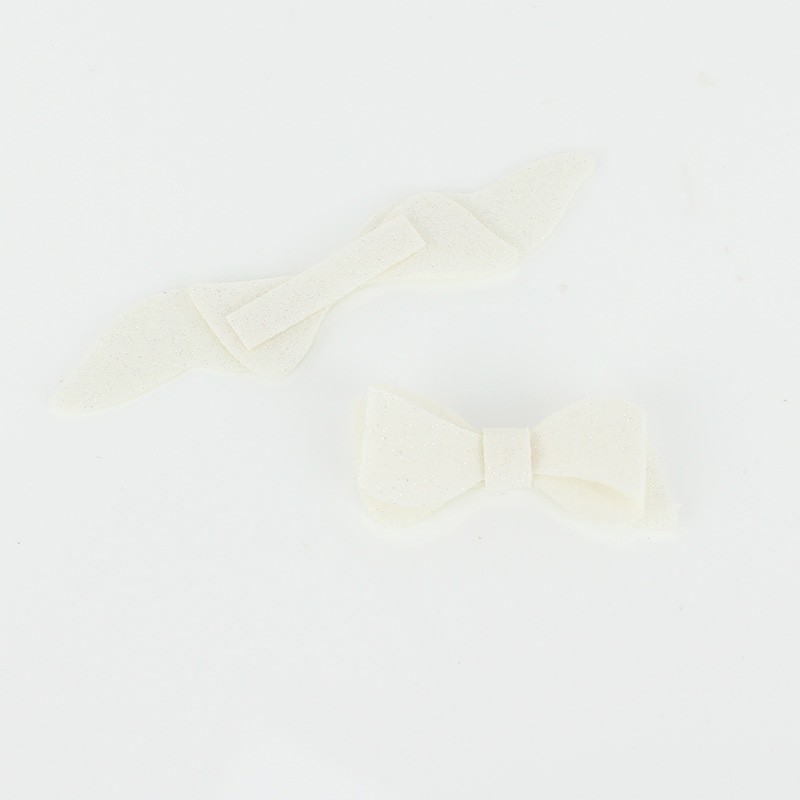 9 Fiocchetti in pannolenci mod. 14 - glitter da assemblare|IDEEINFELTRO.COM
