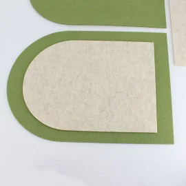 2 Double Size Placemats In felt Model 12 - Customizable