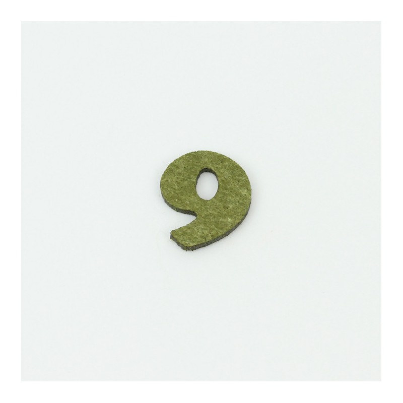 Numero "9" in feltro colorato|IDEEINFELTRO.COM