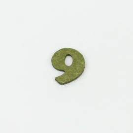 Numero "9" in feltro colorato|IDEEINFELTRO.COM