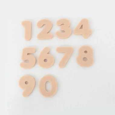 Set 250 Numeri Mini In Feltro - Font 2 2