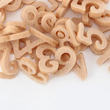 Set 250 Numeri Mini In Feltro - Font 1