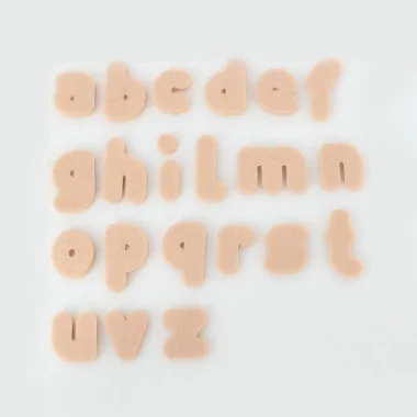 Set 250 Lettere Mini In Feltro Stampatello Minuscolo - Font 4 2