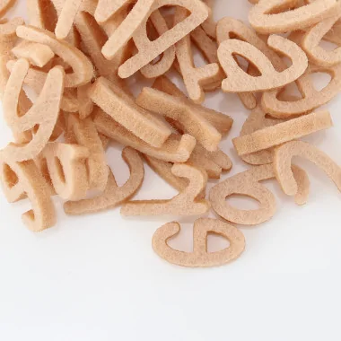 Set 250 Lettere Mini In Feltro Stampatello Minuscolo - Font 3