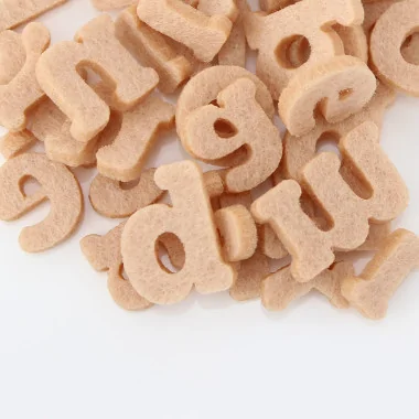 Set 250 Lettere Mini In Feltro Stampatello Minuscolo - Font 2