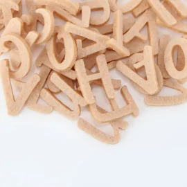 Set of 250 Mini Letters In felt Capital Letters - Font 1