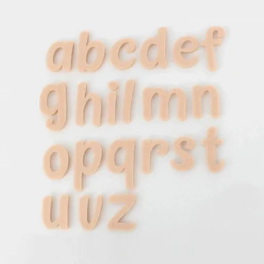 Set 250 Lettere Mini In Feltro Stampatello Minuscolo - Font 1 2
