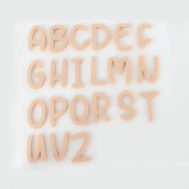 Set of 250 Mini Letters In felt Capital Letters - Font 3 2