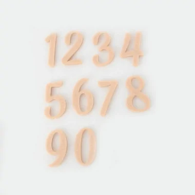 Set van 30 Vilt getallen - lettertype 6 2