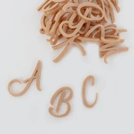 Set 26 lettere in feltro corsivo maiuscolo - font 5|IDEEINFELTRO.COM