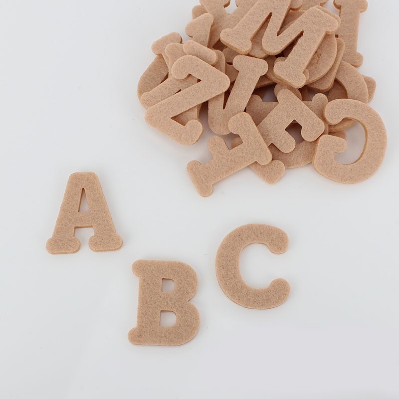 Ensemble complet de 26 lettres majuscules en feutrine et tissu feutrine coloré