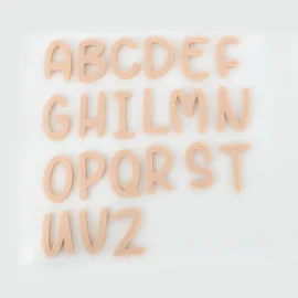 Set de 26 letras en fieltro mayúsculas - Font 3