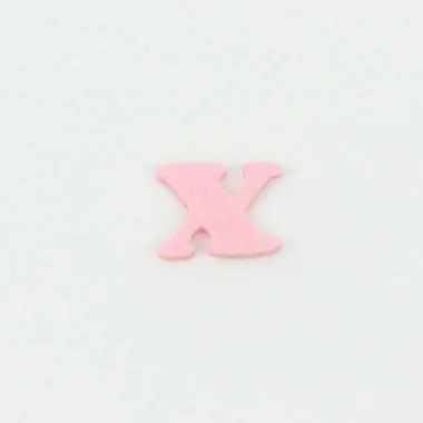 Lettera X In Feltro E Pannolenci Colorato