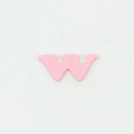 Lettera "w" in feltro colorato - minuscolo|IDEEINFELTRO.COM