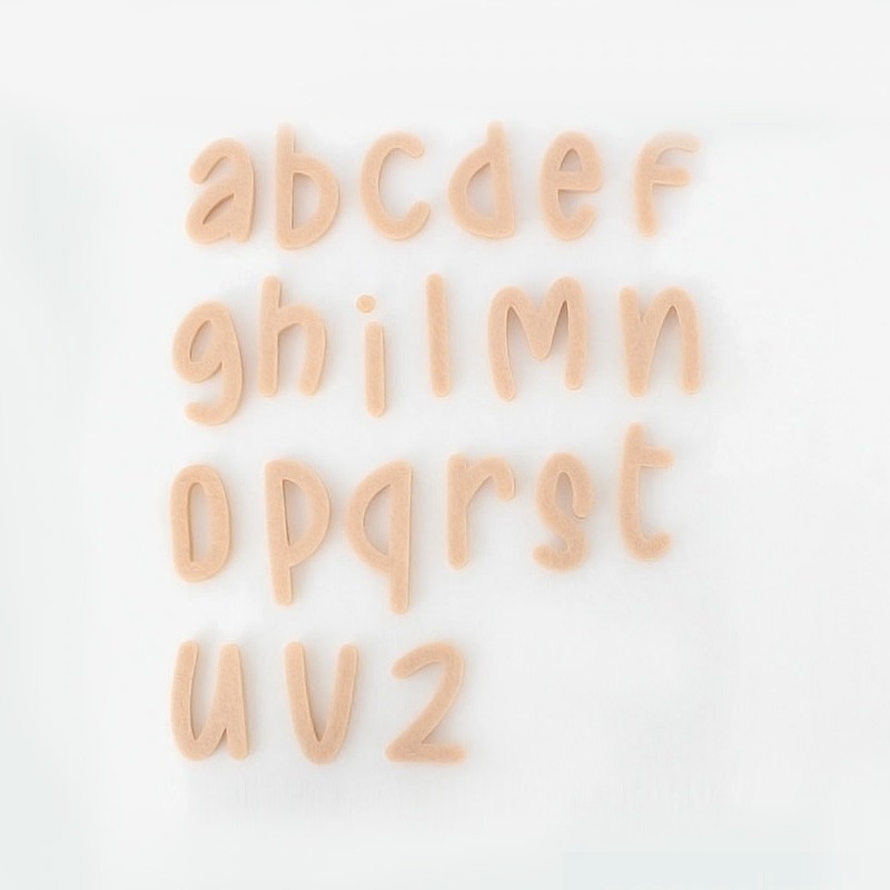 Lot de 26 Minuscules Bloc feutrine Lettres - Police 3