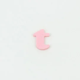 Lettre T en feutrine et tissu feutrine colorée