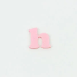 Lettre H en feutrine E tissu feutrine colorée