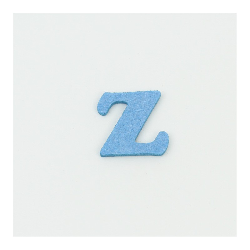 Buchstabe Z in bastelfilz und Filzstoff farbig