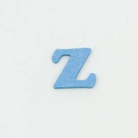 Lettre Z en feutrine et tissu feutrine coloré