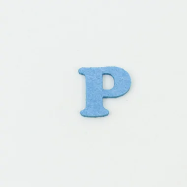 Lettre P en feutrine E tissu feutrine colorée