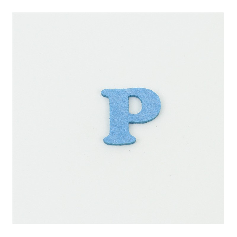 Letter P In felt E soft felt Colored
